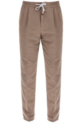 Brunello Cucinelli Linen And Cotton Pants