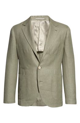 Brunello Cucinelli Linen & Wool Blend Sport Coat in C4313Sage