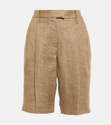 Brunello Cucinelli Linen Blend Bermuda Shorts