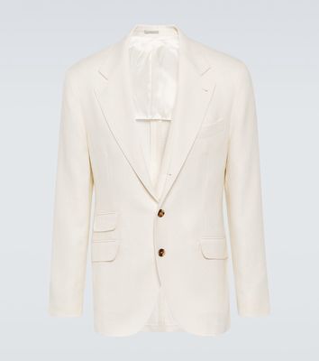 Brunello Cucinelli Linen-blend blazer