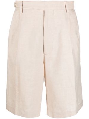 Brunello Cucinelli linen-blend tailored shorts - Neutrals