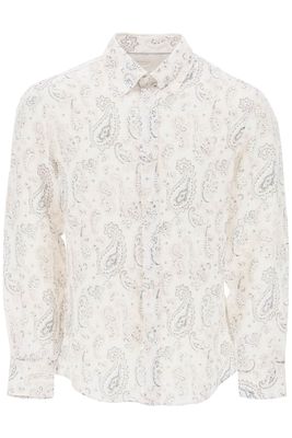 Brunello Cucinelli Linen Shirt With Paisley Pattern