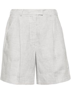 Brunello Cucinelli linen tailored shorts - Grey