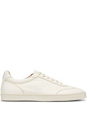 Brunello Cucinelli logo-print panelled low-top sneakers - White