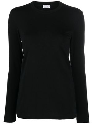 Brunello Cucinelli long-sleeve cotton T-shirt - Black