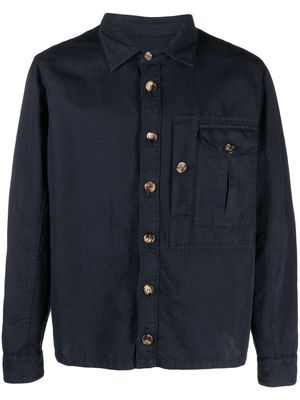 Brunello Cucinelli long-sleeve shirt jacket - Blue