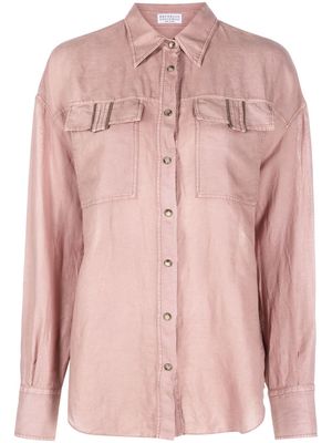 Brunello Cucinelli long-sleeve shirt - Pink