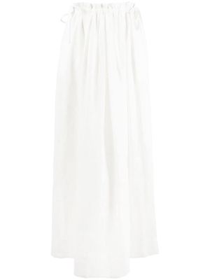Brunello Cucinelli metallic-trim straight skirt - White