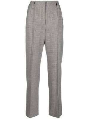 Brunello Cucinelli micro-check cropped trousers - Neutrals