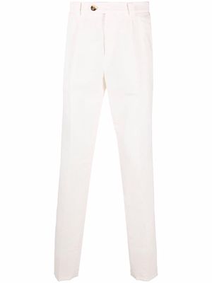 Brunello Cucinelli mid-rise chino trousers - White