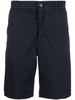 Brunello Cucinelli mid-rise cotton chino shorts - Blue