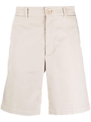 Brunello Cucinelli mid-rise cotton chino shorts - Neutrals