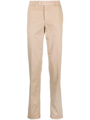 Brunello Cucinelli mid-rise cotton chino trousers - Neutrals