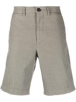 Brunello Cucinelli mid-rise cotton shorts - Green