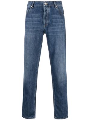 Brunello Cucinelli mid-rise slim jeans - Blue