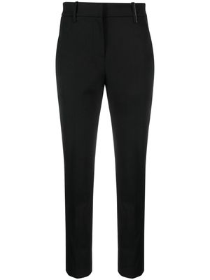 Brunello Cucinelli mid-rise tapered trousers - Black