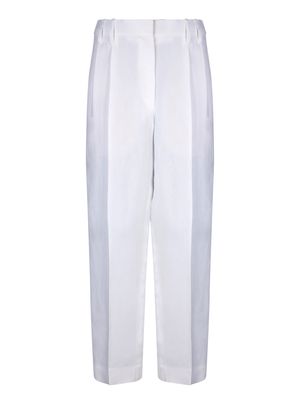 Brunello Cucinelli Mid-rise White Trousers