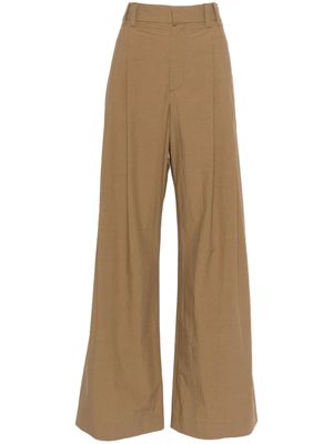 Brunello Cucinelli Monili-chain straight trousers - Brown