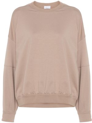 Brunello Cucinelli Monili-chain sweatshirt - Brown