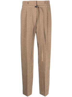Brunello Cucinelli Monili-chain tailored trousers - Brown