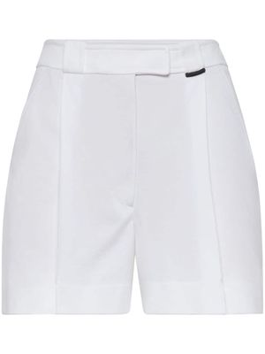 Brunello Cucinelli Monili-embellished cotton shorts - White