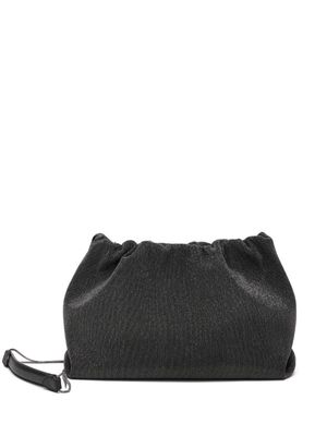 Brunello Cucinelli Monili-embellished shoulder bag - Black