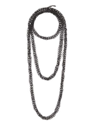 Brunello Cucinelli multi-chain beaded necklace - Grey