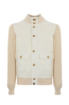 Brunello Cucinelli Nappa And Knitted Jacket