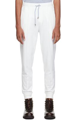 Brunello Cucinelli Off-White Crête Lounge Pants