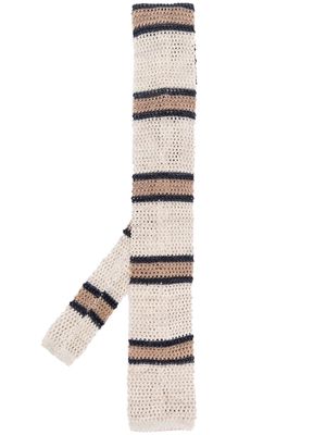 Brunello Cucinelli open-knit scarf - Neutrals