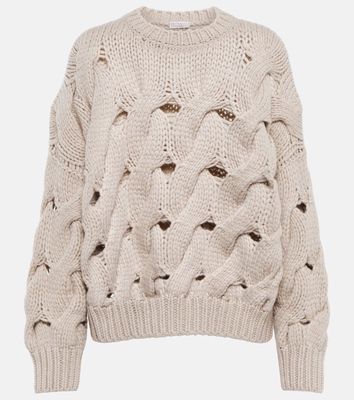 Brunello Cucinelli Openwork cashmere sweater