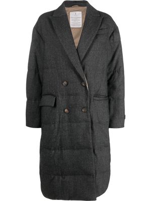 Brunello Cucinelli oversized padded coat - Grey