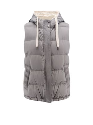 Brunello Cucinelli Padded And Quilted Sleeveless Jacket