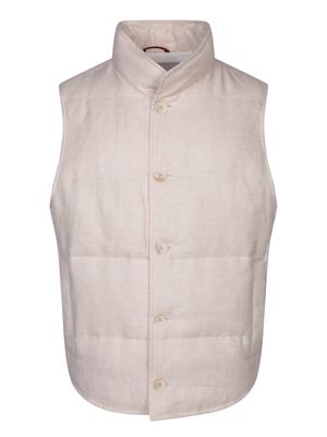 Brunello Cucinelli Padded Beige Vest