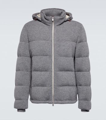 Brunello Cucinelli Padded hooded cashmere jacket