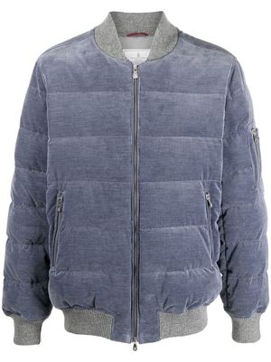 Brunello Cucinelli padded puffer jacket - Blue