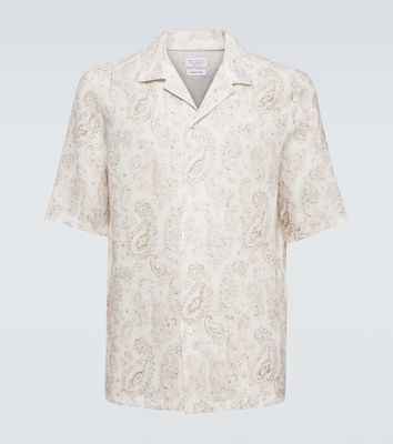 Brunello Cucinelli Paisley linen shirt