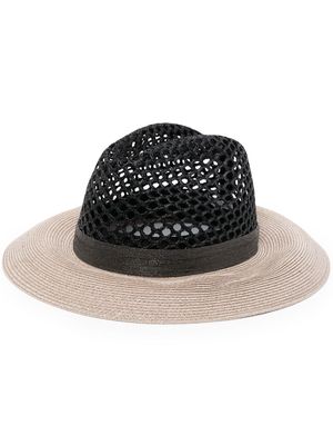 Brunello Cucinelli perforated-detail hat - Black