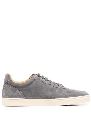 Brunello Cucinelli perforated low-top sneakers - Grey
