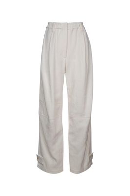 Brunello Cucinelli Pintuck Detailed Straight Leg Trousers