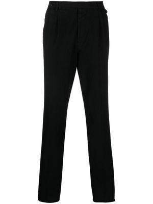 Brunello Cucinelli pleat-detail cotton chino trousers - Black