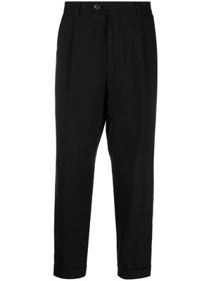 Brunello Cucinelli pleat-detailing tailored trousers - Black