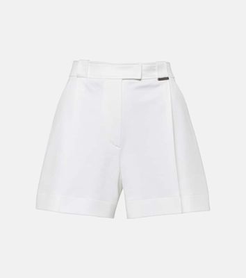Brunello Cucinelli Pleated cotton shorts