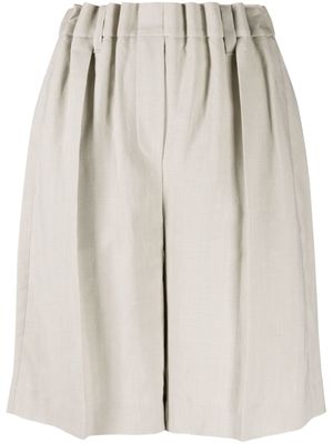 Brunello Cucinelli pleated tailored shorts - Neutrals
