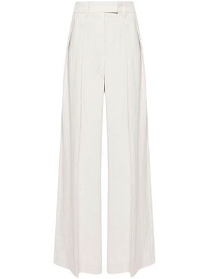 Brunello Cucinelli pleated wide-leg trousers - Grey