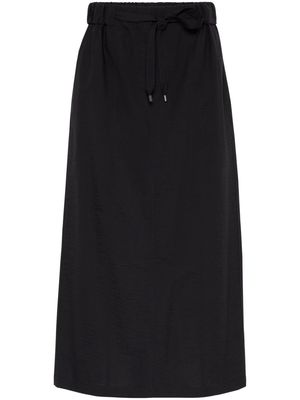 Brunello Cucinelli poplin straight skirt - Black