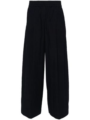 Brunello Cucinelli poplin wide trousers - Blue