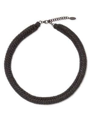Brunello Cucinelli Precious braided choker - Black