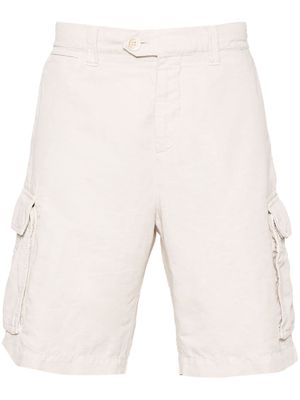 Brunello Cucinelli pressed-crease cargo shorts - Neutrals