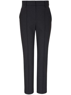 Brunello Cucinelli pressed-crease pleated trousers - Black